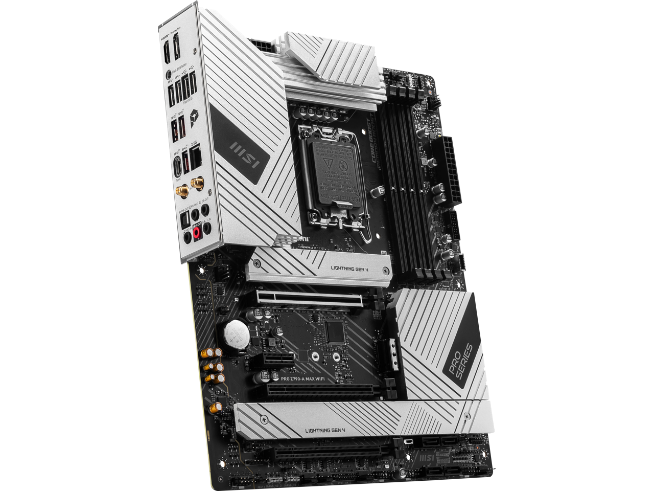 MSI PRO Z790-A MAX WIFI LGA 1700(14th,13th,12th Gen) DDR5 ATX 6x SATA 6G 4x M.2 Wi-Fi 7 EZ Debug LED Motherboard