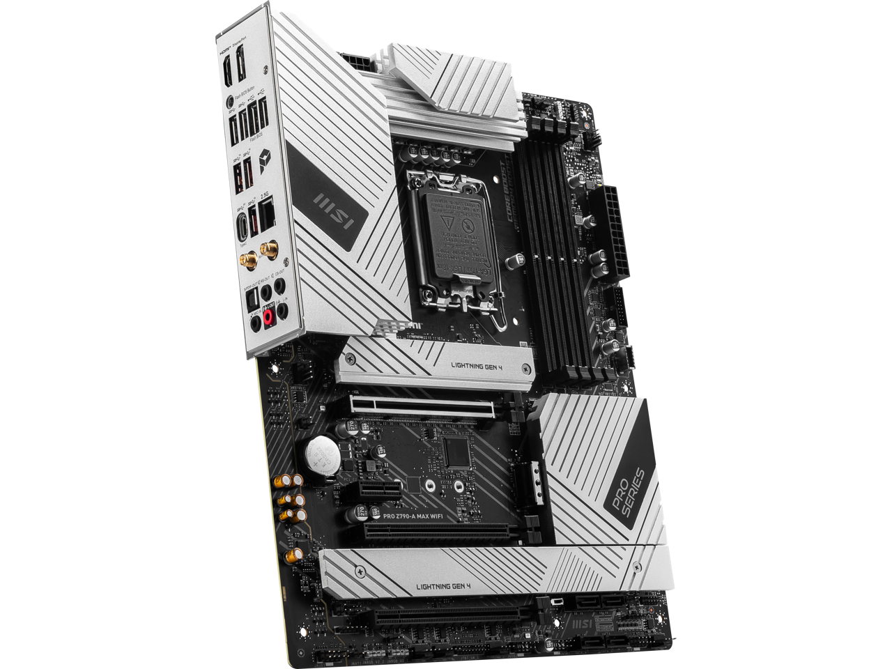 MSI PRO Z790-A MAX WIFI LGA 1700(14th,13th,12th Gen) DDR5 ATX 6x SATA 6G 4x M.2 Wi-Fi 7 EZ Debug LED Motherboard