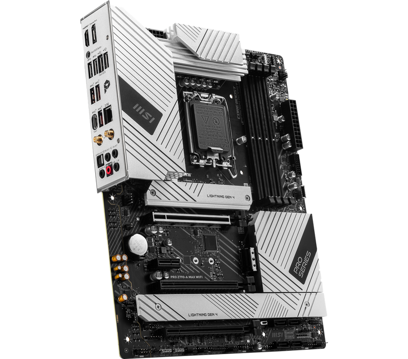 MSI PRO Z790-A MAX WIFI LGA 1700(14th,13th,12th Gen) DDR5 ATX 6x SATA 6G 4x M.2 Wi-Fi 7 EZ Debug LED Motherboard