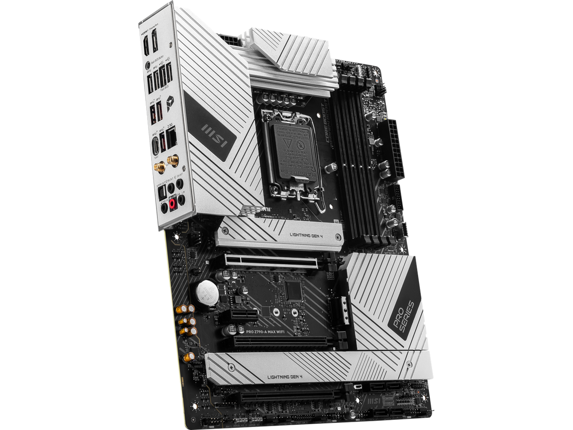 MSI PRO Z790-A MAX WIFI LGA 1700(14th,13th,12th Gen) DDR5 ATX 6x SATA 6G 4x M.2 Wi-Fi 7 EZ Debug LED Motherboard