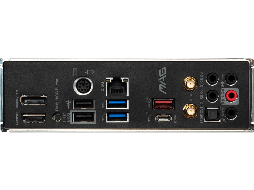 MSI MAG B550M MORTAR MAX WIFI DDR4 AM4 AMD B550 SATA 6Gb/s Micro-ATX Wi-Fi 6E 2.5Gbps LAN  M.2 (Key-E)  Motherboards - AMD