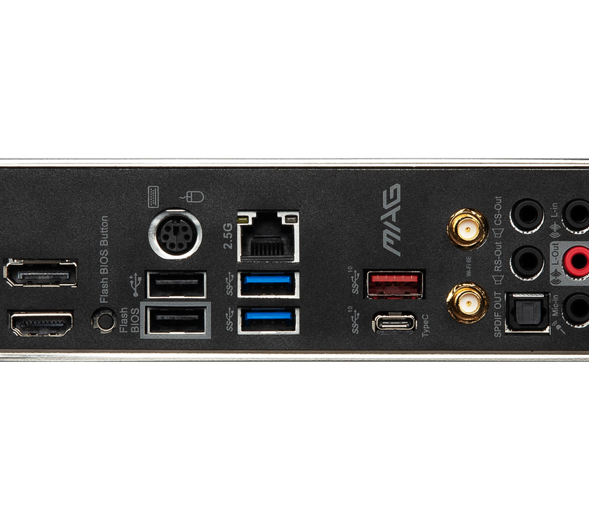 MSI MAG B550M MORTAR MAX WIFI DDR4 AM4 AMD B550 SATA 6Gb/s Micro-ATX Wi-Fi 6E 2.5Gbps LAN  M.2 (Key-E)  Motherboards - AMD