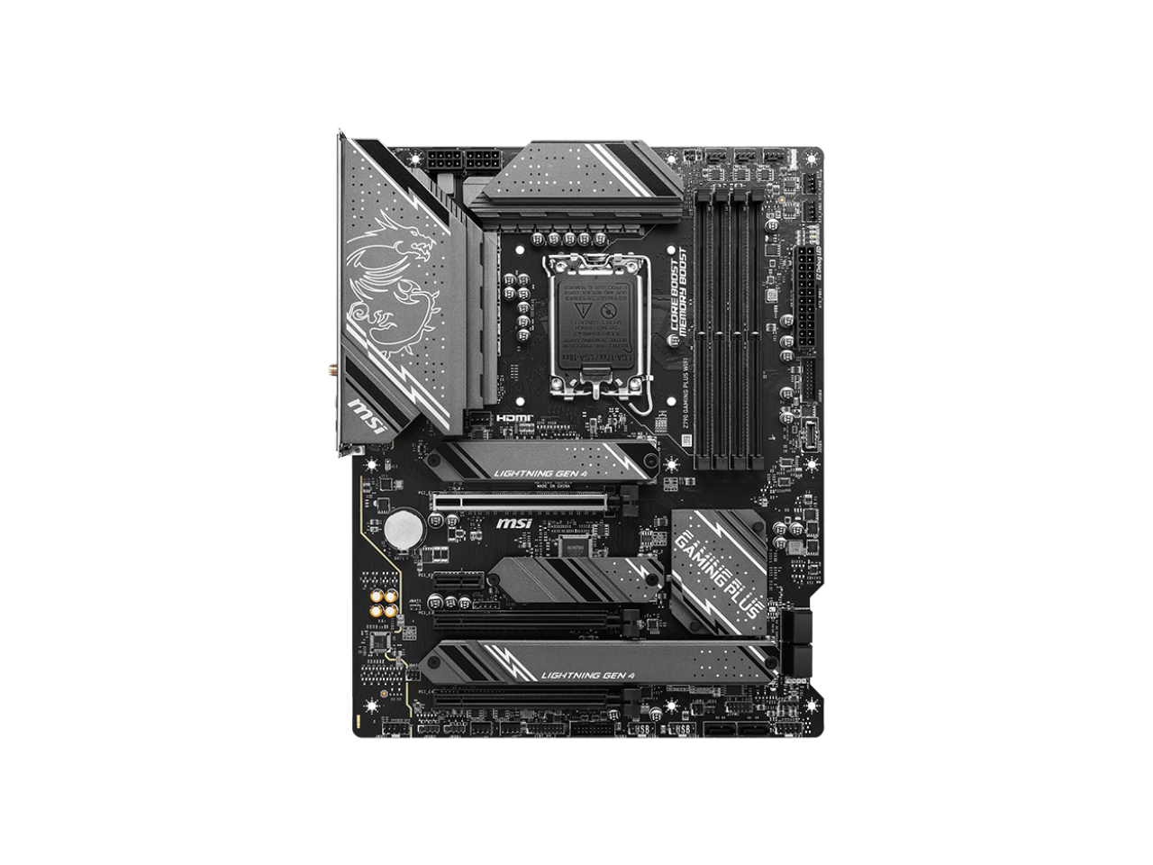 MSI Z790 GAMING PLUS WIFI LGA 1700 Intel Z790 SATA 6Gb/s ATX DDR5 PCI-E x16 slot Wi-Fi 6E 2.5Gbps LAN 4x M.2  EZ Debug LED Motherboard