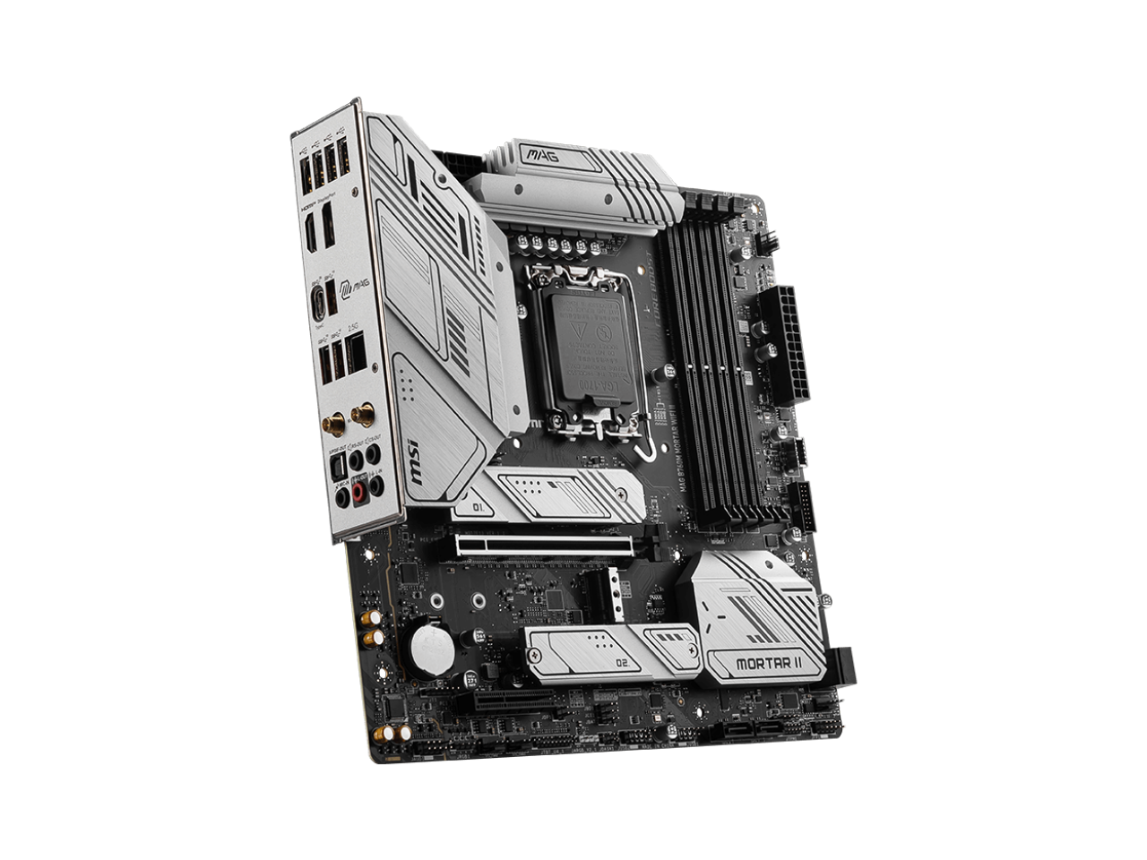 MSI MAG B760M MORTAR WIFI II LGA 1700 Intel B760 SATA 6Gb/s Micro ATX DDR5 PCI-E x16 slot  2.5Gbps LAN 3x M.2  Wi-Fi 6E Motherboard