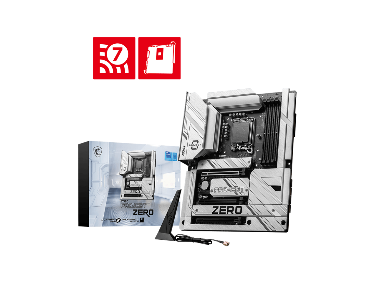 MSI Z790 PROJECT ZERO LGA1700 Wi-Fi 7 DDR5 Back Connect Design ATX Motherboard