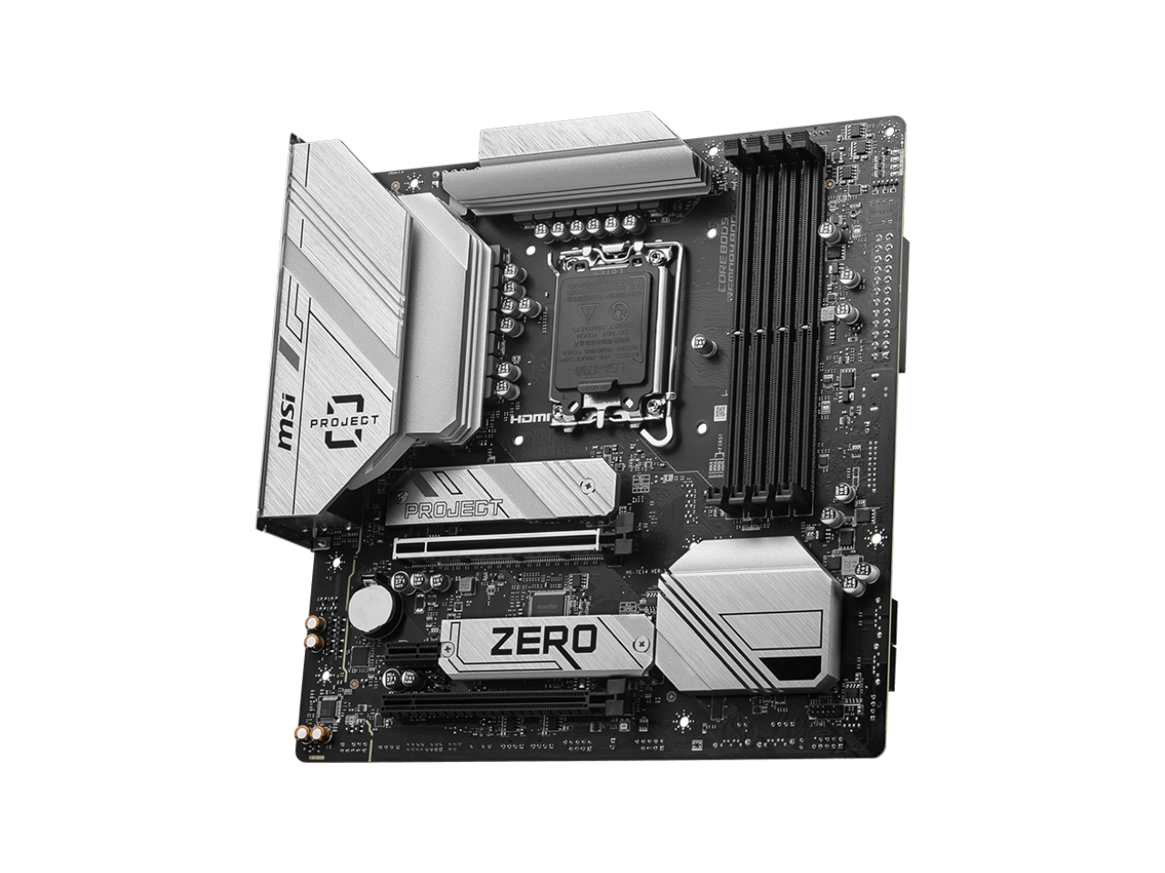 MSI B760M PROJECT ZERO Wi-Fi 6E LGA 1700 Intel B760 SATA 6Gb/s LGA1700 DDR5 Back Connect Design mATX Motherboards