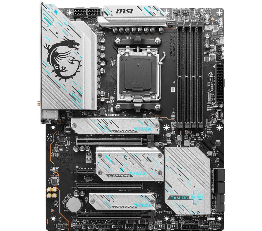 MSI X670E GAMING PLUS WIFI AM5 AMD Ryzen 7000 SATA 6Gb/s ATX DDR5   4x M.2  2.5Gbps LAN  AMD Wi-Fi 6E Bluetooth Motherboards - AMD