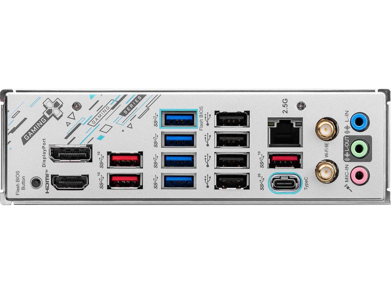 MSI X670E GAMING PLUS WIFI AM5 AMD Ryzen 7000 SATA 6Gb/s ATX DDR5   4x M.2  2.5Gbps LAN  AMD Wi-Fi 6E Bluetooth Motherboards - AMD