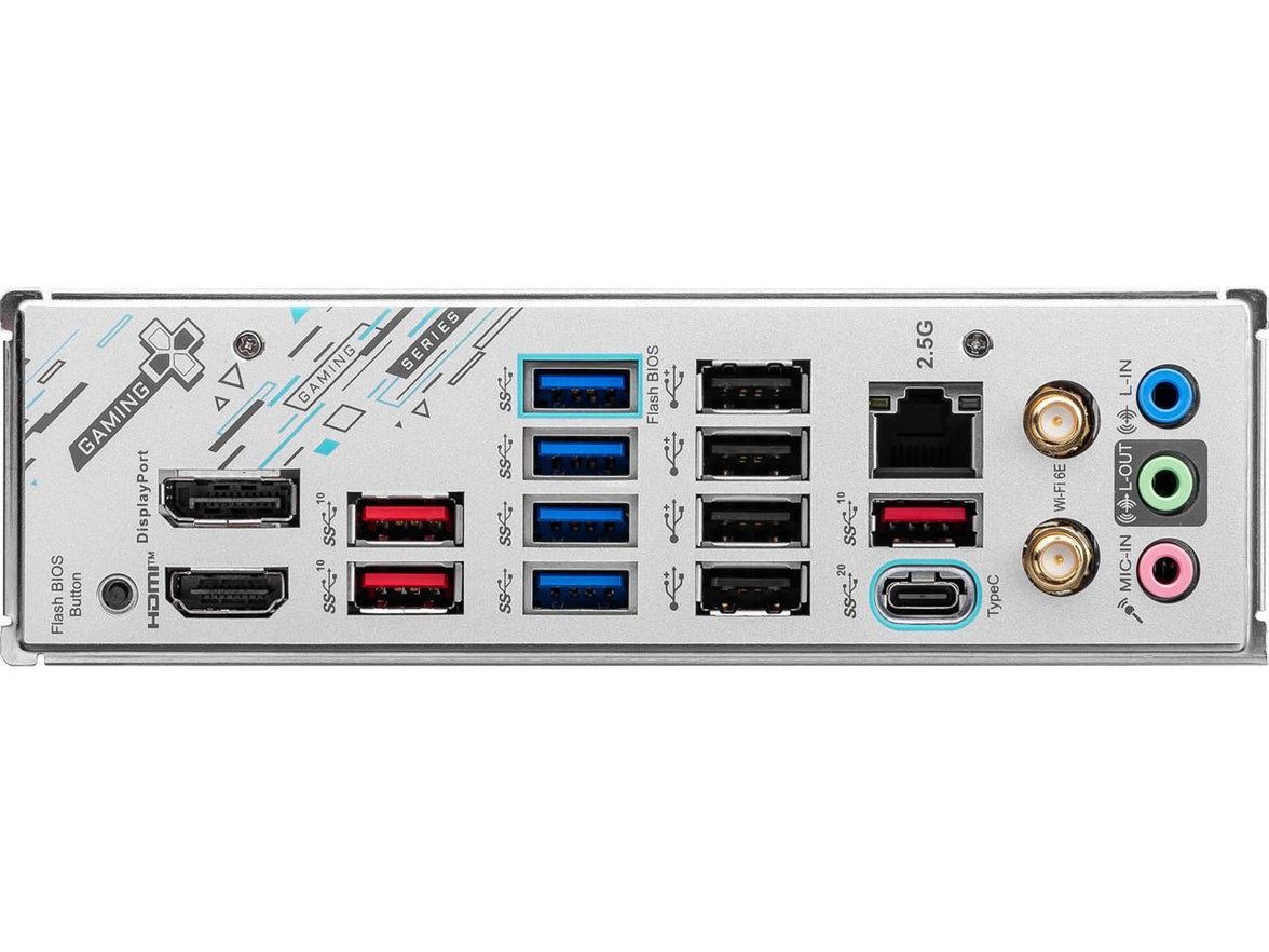 MSI X670E GAMING PLUS WIFI AM5 AMD Ryzen 7000 SATA 6Gb/s ATX DDR5   4x M.2  2.5Gbps LAN  AMD Wi-Fi 6E Bluetooth Motherboards - AMD