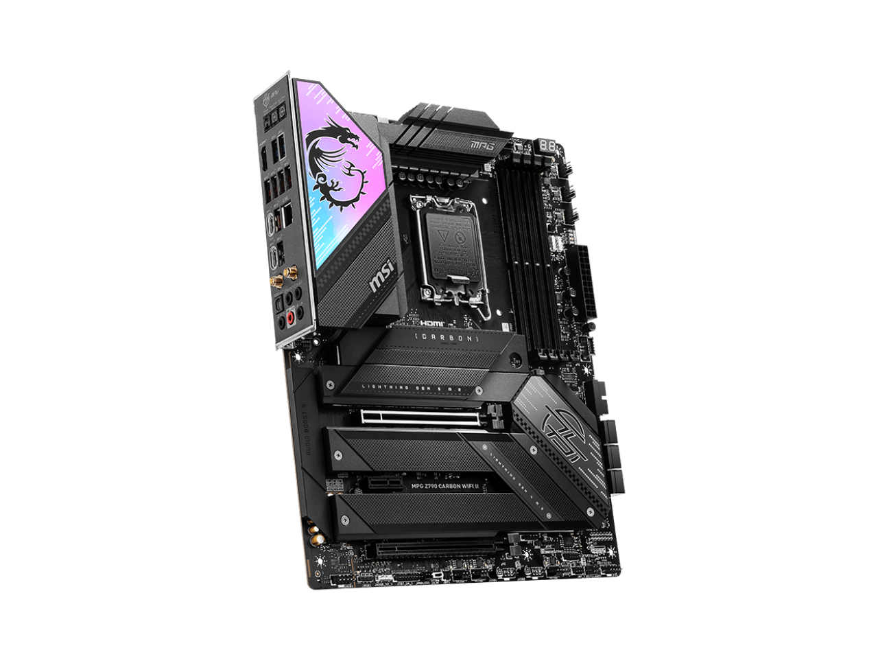 MSI MPG Z790 CARBON WIFI II LGA 1700 DDR5 6x SATA 6G PCI-E x16 slot 5x M.2 2.5Gbps LAN Wi-Fi 7 Solution ATX Motherboard