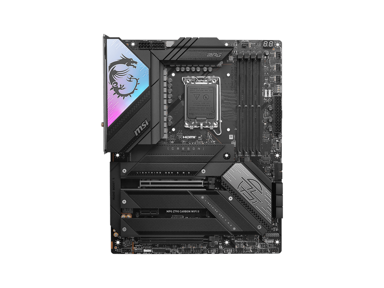 MSI MPG Z790 CARBON WIFI II LGA 1700 DDR5 6x SATA 6G PCI-E x16 slot 5x M.2 2.5Gbps LAN Wi-Fi 7 Solution ATX Motherboard