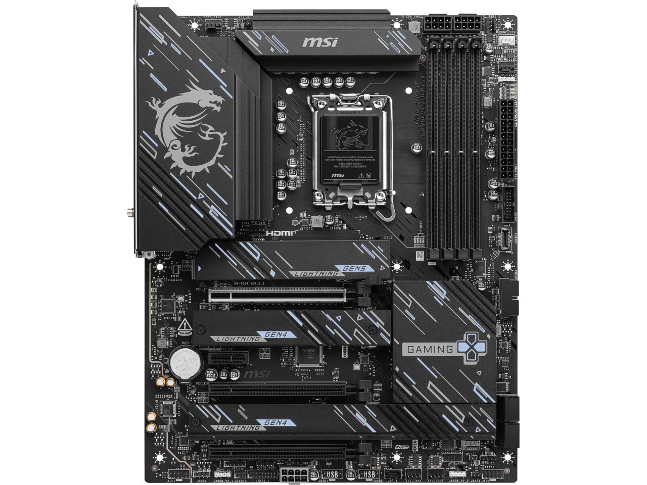 MSI Z890 GAMING PLUS WIFI LGA 1851 Intel Z890 SATA 6Gb/s ATX Motherboard