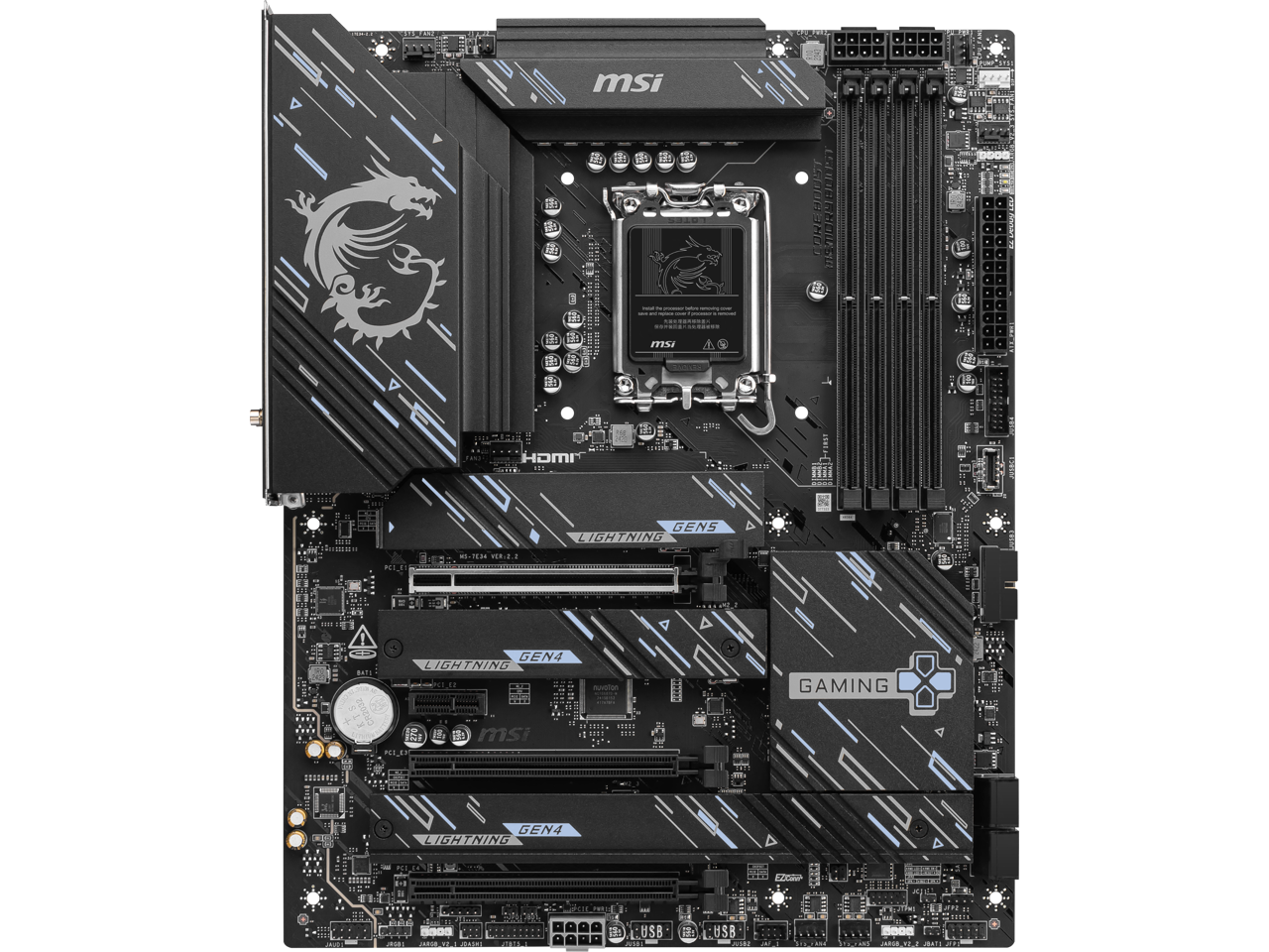 MSI Z890 GAMING PLUS WIFI LGA 1851 Intel Z890 SATA 6Gb/s ATX Motherboard
