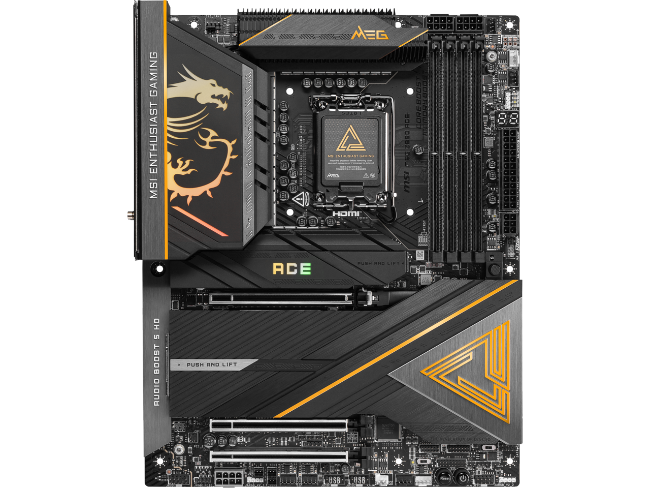 MSI MEG Z890 ACE LGA 1851 Intel Z890 SATA 6Gb/s ATX Motherboard