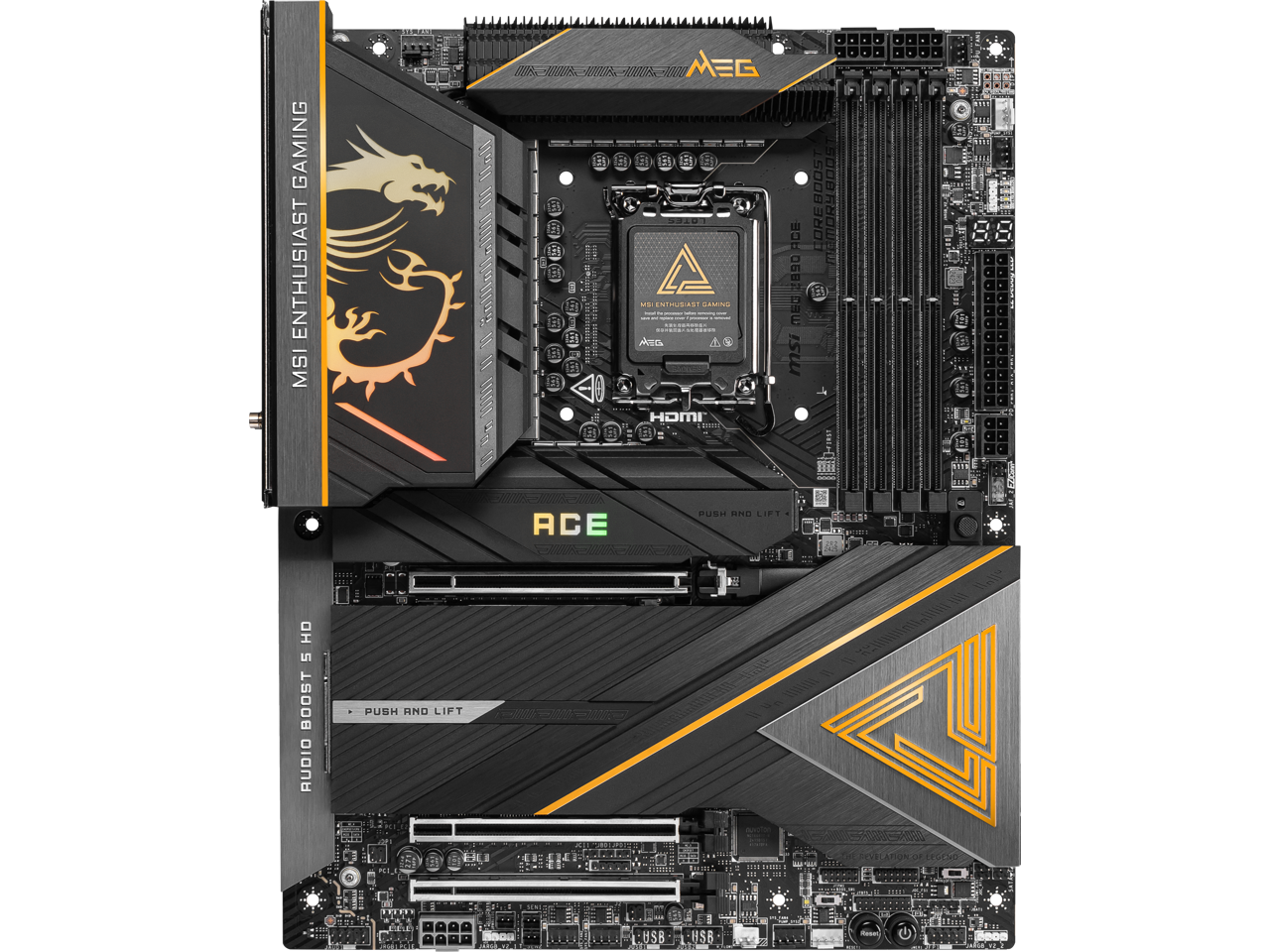 MSI MEG Z890 ACE LGA 1851 Intel Z890 SATA 6Gb/s ATX Motherboard