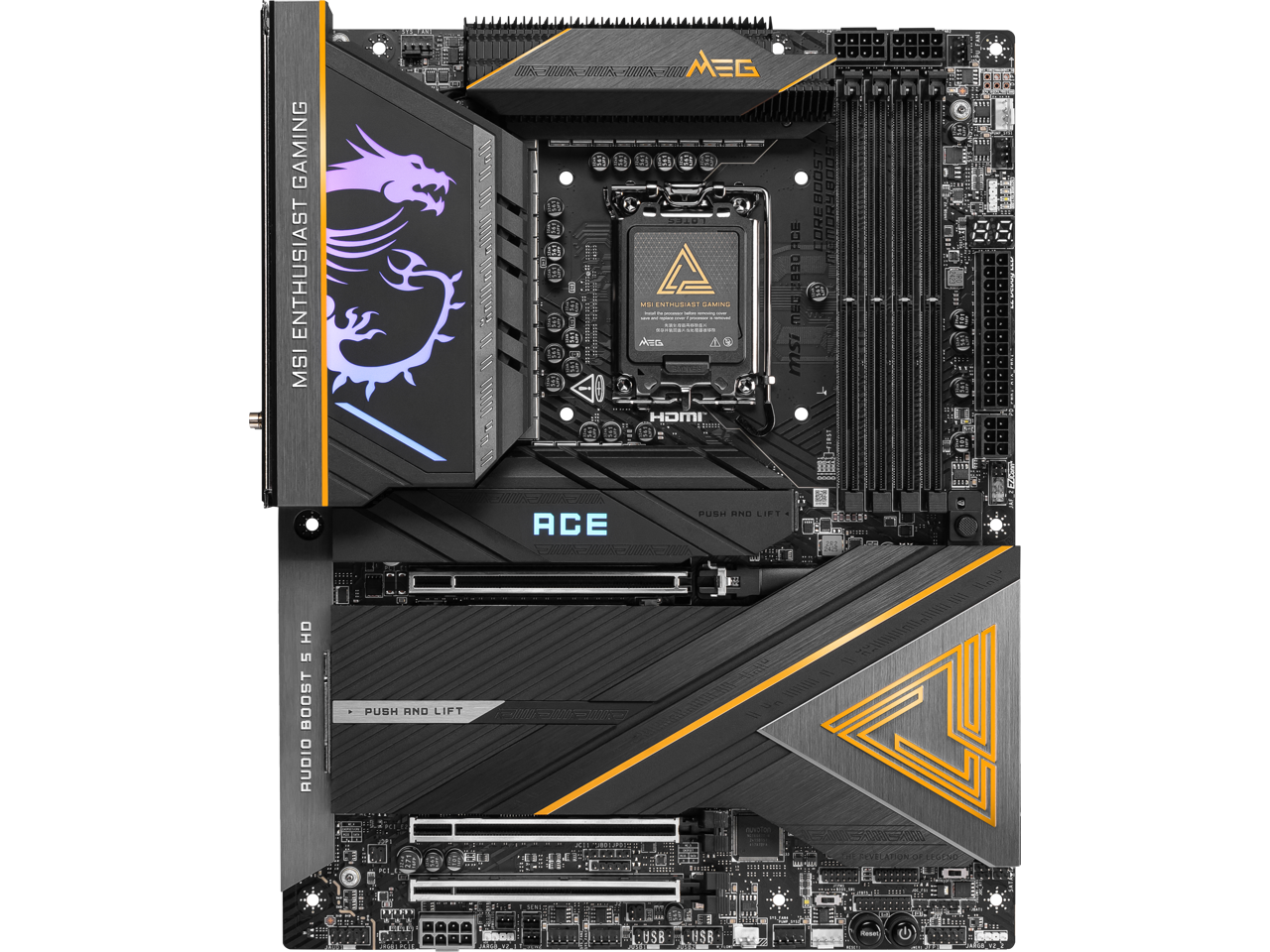 MSI MEG Z890 ACE LGA 1851 Intel Z890 SATA 6Gb/s ATX Motherboard