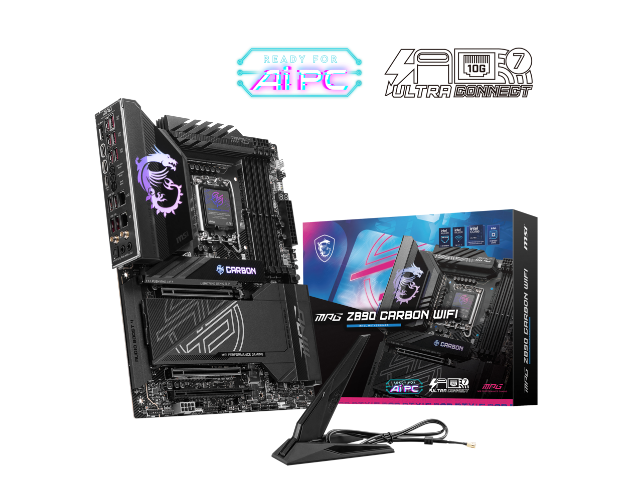 MSI MPG Z890 CARBON WIFI LGA 1851 Intel Z890 SATA 6Gb/s ATX Motherboard