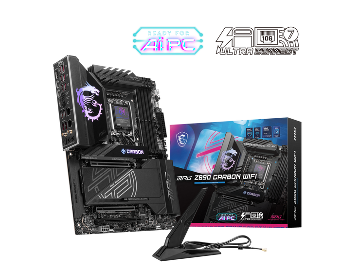 MSI MPG Z890 CARBON WIFI LGA 1851 Intel Z890 SATA 6Gb/s ATX Motherboard