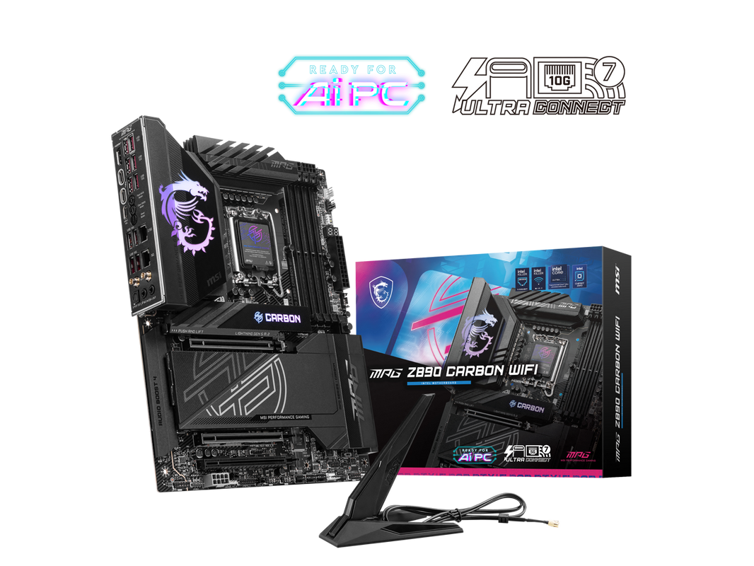 MSI MPG Z890 CARBON WIFI LGA 1851 Intel Z890 SATA 6Gb/s ATX Motherboard