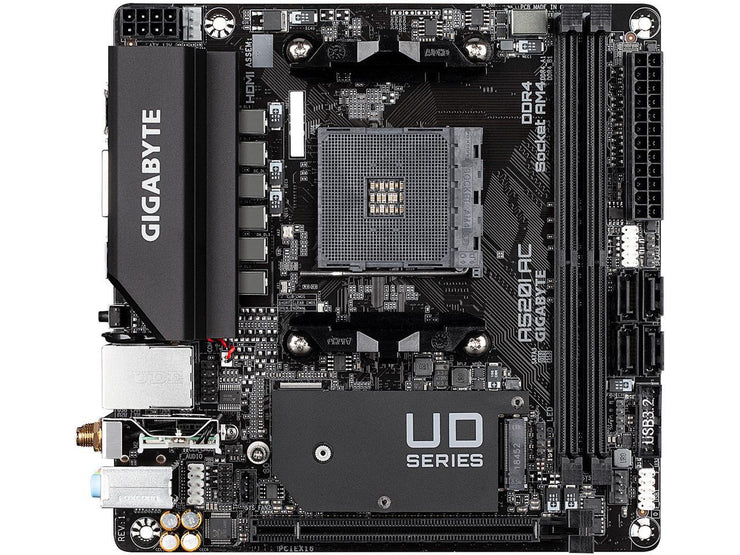 GIGABYTE A520I AC AM4 AMD A520 SATA 6Gb/s Mini ITX AMD Motherboard