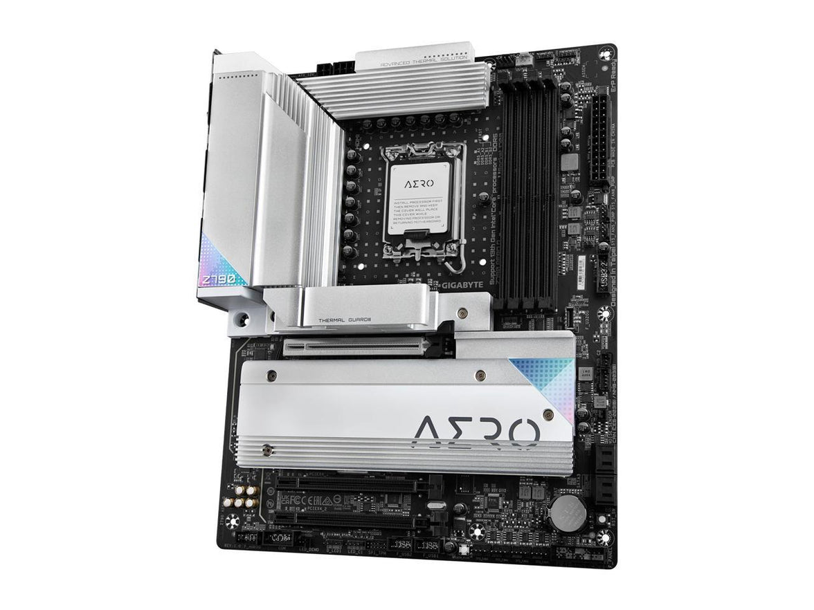 GIGABYTE Z790 AERO G LGA 1700 Intel Z790 ATX Motherboard with DDR5, 5* 5.0 M.2, PCIe 5.0, USB 3.2 Gen2X2 Type-C, WiFi 6E, Intel 2.5GbE LAN