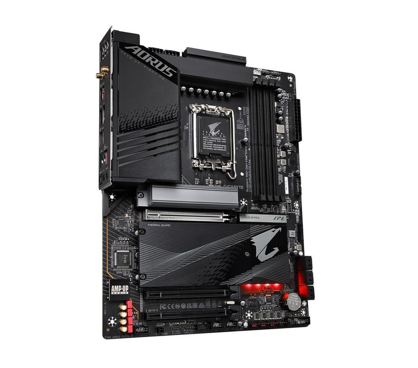 GIGABYTE Z790 AORUS ELITE AX LGA 1700 Intel Z790 ATX Motherboard with DDR5, Quad M.2, PCIe 5.0, USB 3.2 Gen2X2 Type-C, Intel WiFi 6E, 2.5GbE LAN, Q-Flash Plus, PCIe EZ-Latch