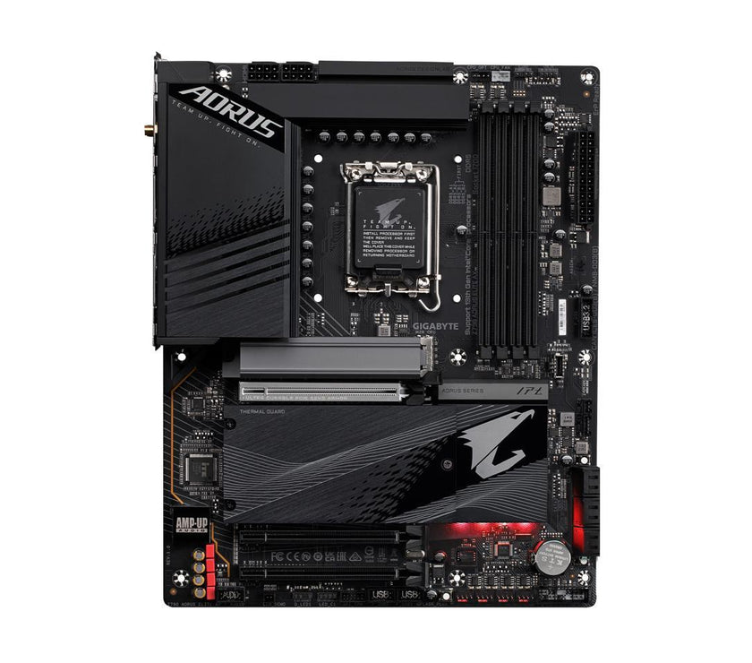 GIGABYTE Z790 AORUS ELITE AX LGA 1700 Intel Z790 ATX Motherboard with DDR5, Quad M.2, PCIe 5.0, USB 3.2 Gen2X2 Type-C, Intel WiFi 6E, 2.5GbE LAN, Q-Flash Plus, PCIe EZ-Latch