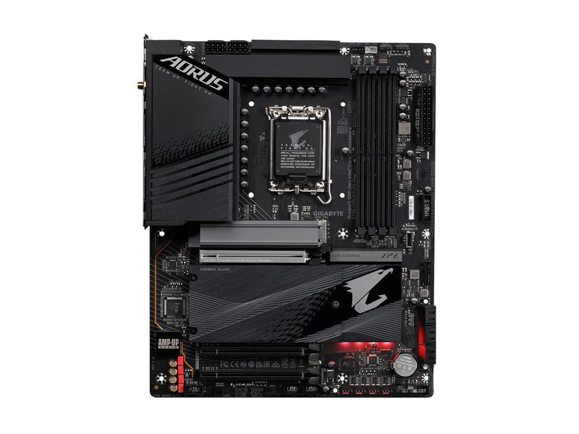 GIGABYTE Z790 AORUS ELITE AX LGA 1700 Intel Z790 ATX Motherboard with DDR5, Quad M.2, PCIe 5.0, USB 3.2 Gen2X2 Type-C, Intel WiFi 6E, 2.5GbE LAN, Q-Flash Plus, PCIe EZ-Latch