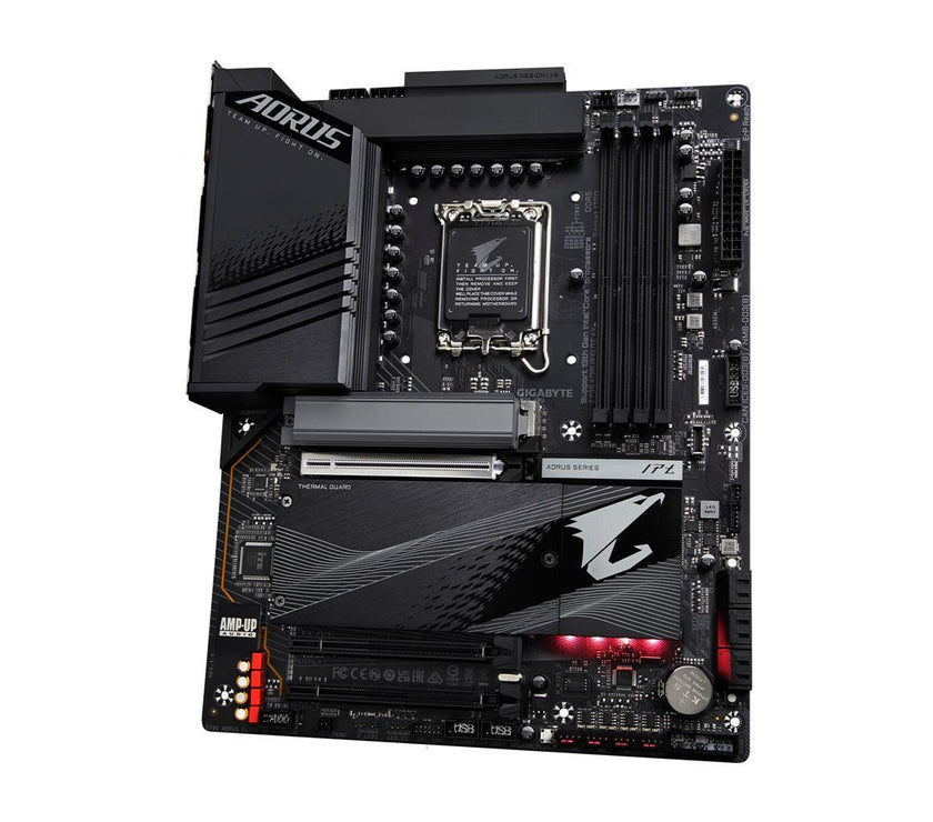 GIGABYTE Z790 AORUS ELITE AX LGA 1700 Intel Z790 ATX Motherboard with DDR5, Quad M.2, PCIe 5.0, USB 3.2 Gen2X2 Type-C, Intel WiFi 6E, 2.5GbE LAN, Q-Flash Plus, PCIe EZ-Latch