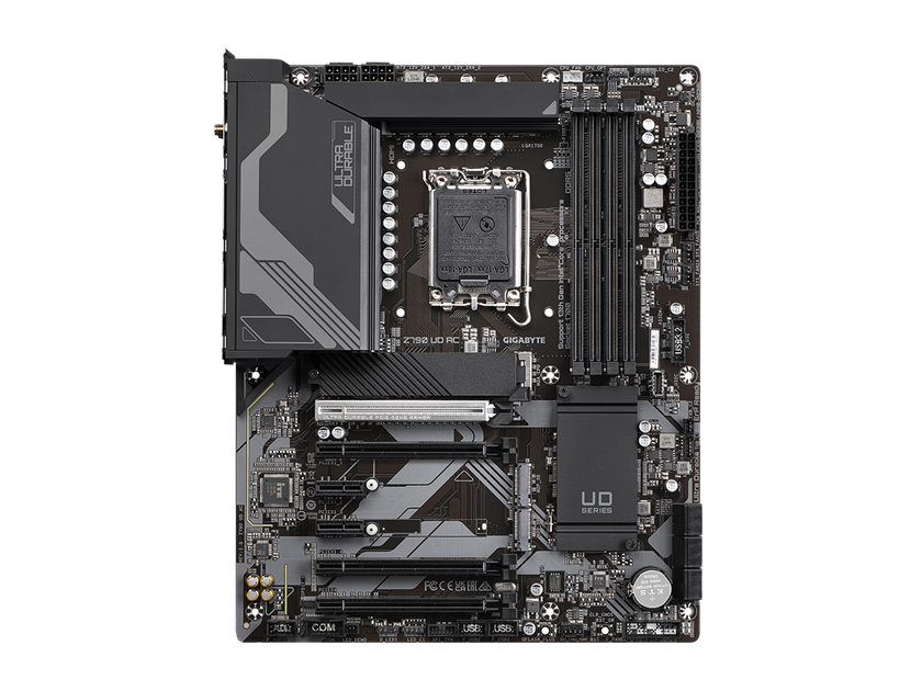 GIGABYTE Z790 UD AC LGA 1700 Intel Z790 ATX Motherboard with DDR5, Triple M.2, PCIe 5.0, USB 3.2 Gen2X2 Type-C, Intel Wi-Fi, 2.5GbE LAN, PCIe EZ-Latch, Multi-Key