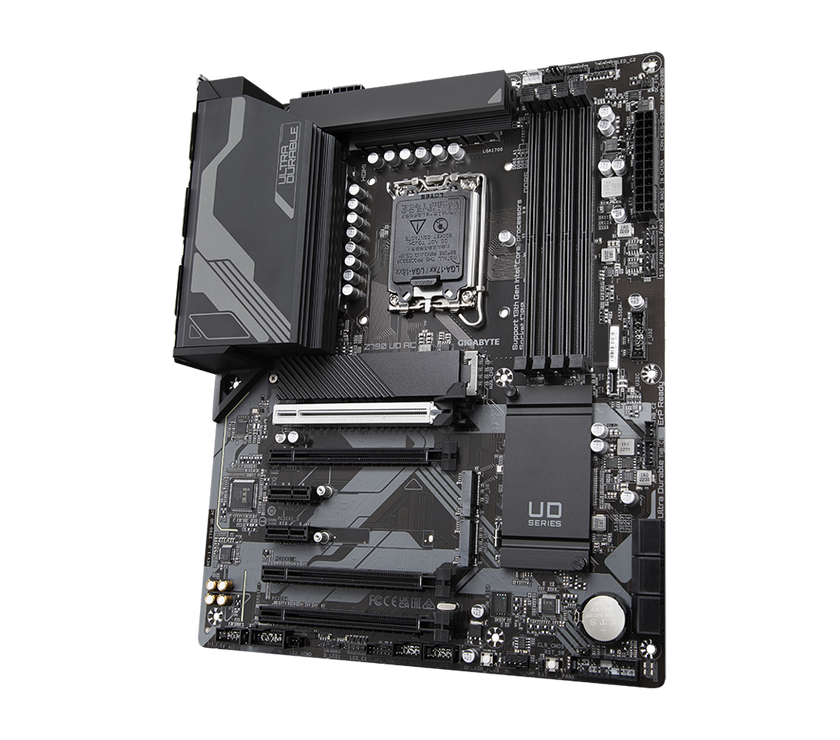 GIGABYTE Z790 UD AC LGA 1700 Intel Z790 ATX Motherboard with DDR5, Triple M.2, PCIe 5.0, USB 3.2 Gen2X2 Type-C, Intel Wi-Fi, 2.5GbE LAN, PCIe EZ-Latch, Multi-Key