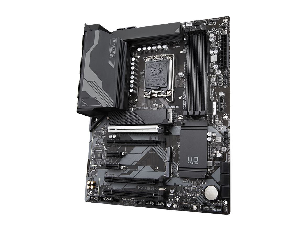 GIGABYTE Z790 UD AC LGA 1700 Intel Z790 ATX Motherboard with DDR5, Triple M.2, PCIe 5.0, USB 3.2 Gen2X2 Type-C, Intel Wi-Fi, 2.5GbE LAN, PCIe EZ-Latch, Multi-Key