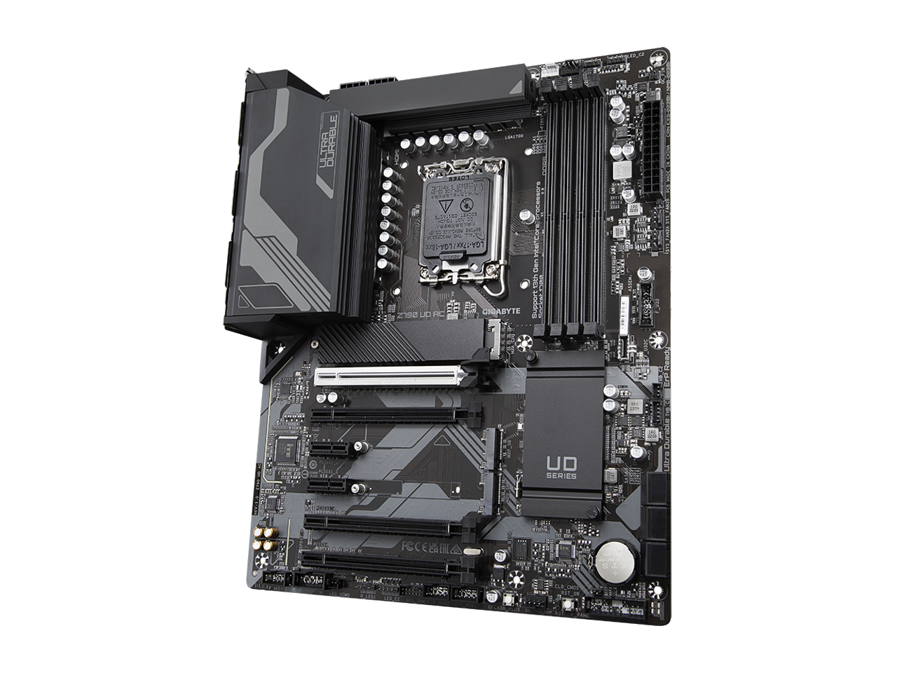 GIGABYTE Z790 UD AC LGA 1700 Intel Z790 ATX Motherboard with DDR5, Triple M.2, PCIe 5.0, USB 3.2 Gen2X2 Type-C, Intel Wi-Fi, 2.5GbE LAN, PCIe EZ-Latch, Multi-Key