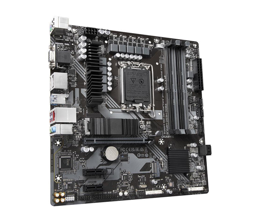 GIGABYTE B760M DS3H DDR4 LGA 1700 Intel B760 M-ATX Motherboard with DDR4, Dual M.2, PCIe 4.0, USB 3.2 Gen 2 Type-C,  2.5GbE LAN, Q-Flash Plus, PCIe EZ-Latch