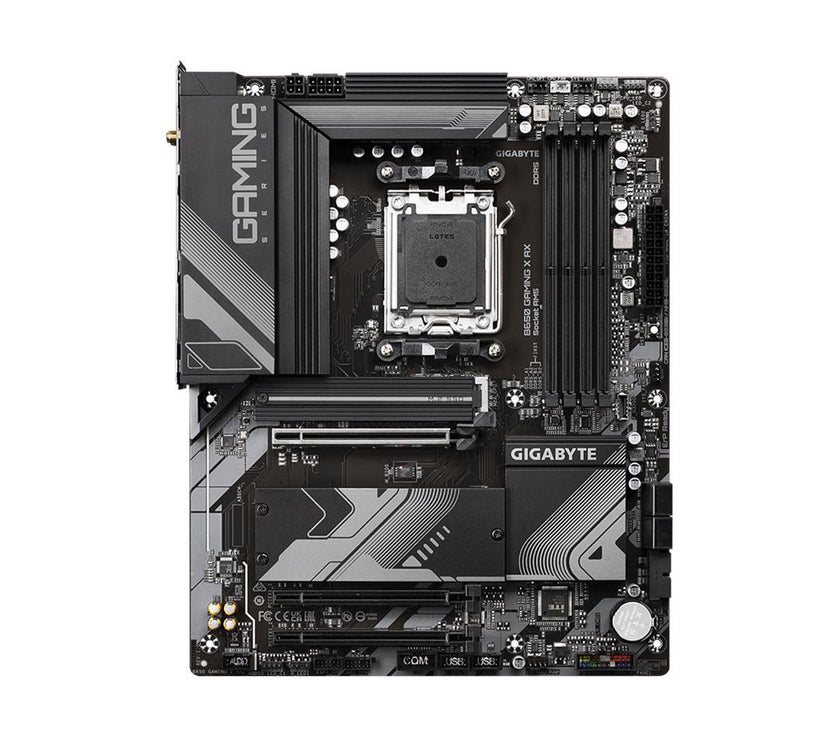 GIGABYTE B650 GAMING X AX  AM5 LGA 1718 AMD B650 ATX Motherboard with 5-Year Warranty, DDR5, PCIe 4.0 M.2, PCIe 4.0, USB 3.2 Gen2x2 Type-C, AMD Wi-Fi 6E, Realtek 2.5GbE LAN