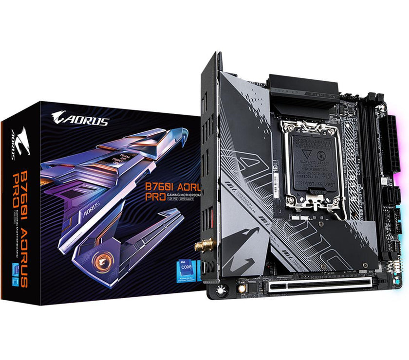 GIGABYTE B760I AORUS PRO LGA 1700 Intel B760 DDR5 SATA 6Gb/s Mini ITX Motherboard