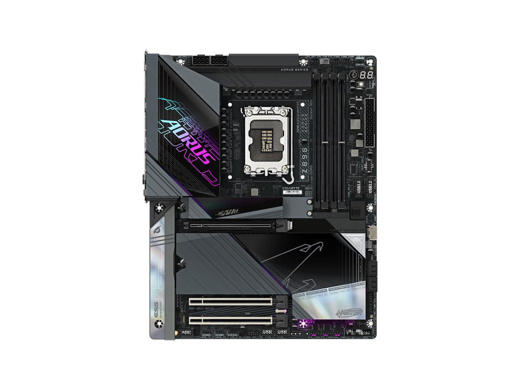 GIGABYTE Z890 AORUS MASTER Ultra Core (Series 2) LGA 1851, ATX, DDR5, 5x M.2, PCIe 5.0, Thunderbolt 4, WIFI7, 10GbE LAN, EZ-Latch