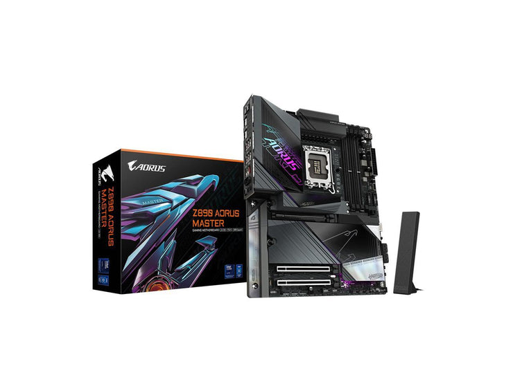 GIGABYTE Z890 AORUS MASTER Ultra Core (Series 2) LGA 1851, ATX, DDR5, 5x M.2, PCIe 5.0, Thunderbolt 4, WIFI7, 10GbE LAN, EZ-Latch