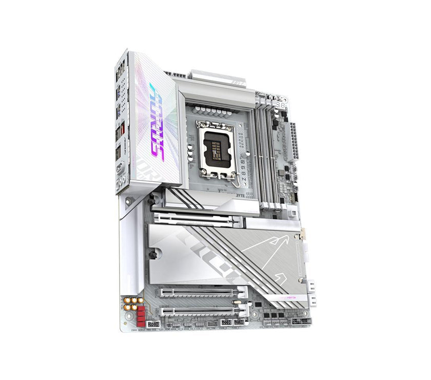 GIGABYTE Z890 AORUS PRO ICE Ultra Core (Series 2) LGA 1851, ATX, DDR5, 5x M.2, PCIe 5.0, Thunderbolt 4, WIFI7, 5GbE LAN, EZ-Latch