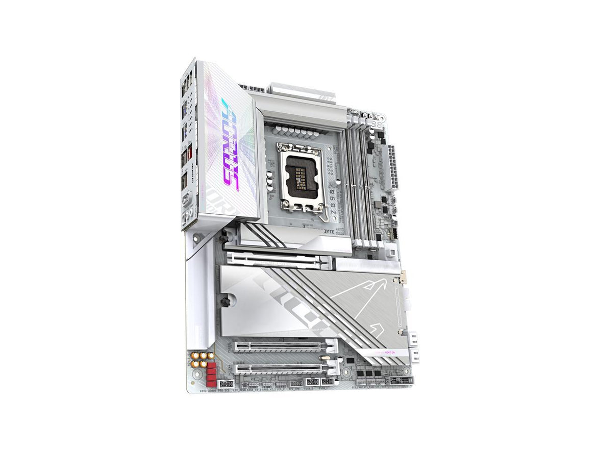 GIGABYTE Z890 AORUS PRO ICE Ultra Core (Series 2) LGA 1851, ATX, DDR5, 5x M.2, PCIe 5.0, Thunderbolt 4, WIFI7, 5GbE LAN, EZ-Latch