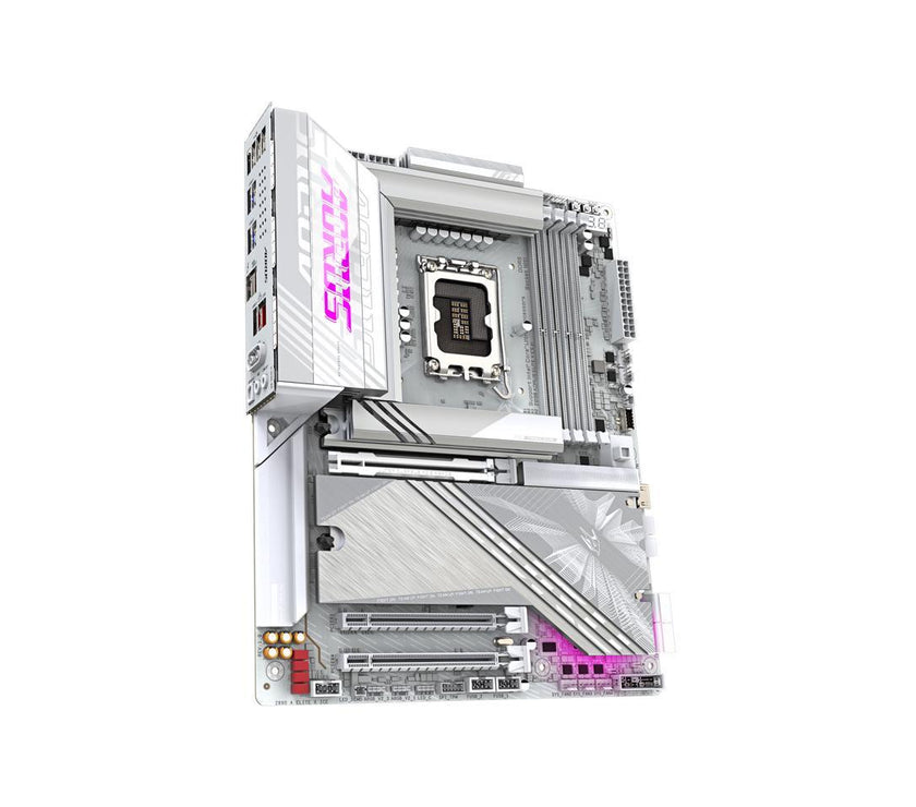 GIGABYTE Z890 AORUS ELITE X ICE Ultra Core (Series 2) LGA 1851, ATX, DDR5, 5x M.2, PCIe 5.0, Thunderbolt 4, WIFI7, 2.5GbE LAN, EZ-Latch