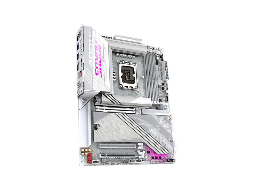 GIGABYTE Z890 AORUS ELITE X ICE Ultra Core (Series 2) LGA 1851, ATX, DDR5, 5x M.2, PCIe 5.0, Thunderbolt 4, WIFI7, 2.5GbE LAN, EZ-Latch