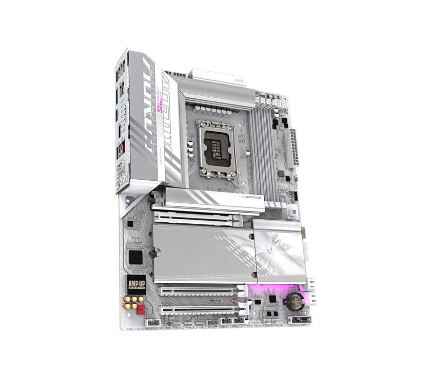 GIGABYTE Z890 AORUS ELITE WIFI7 ICE Ultra Core (Series 2) LGA 1851, ATX, DDR5, 4x M.2, PCIe 5.0, Thunderbolt 4, WIFI7, 2.5GbE LAN, EZ-Latch