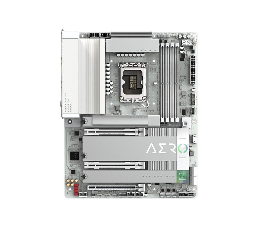 GIGABYTE Z890 AERO G Ultra Core (Series 2) LGA 1851, ATX, DDR5, 5xM.2, PCIe 5.0, Thunderbolt 4, WIFI7, Dual 2.5Gbe LAN, EZ-Latch