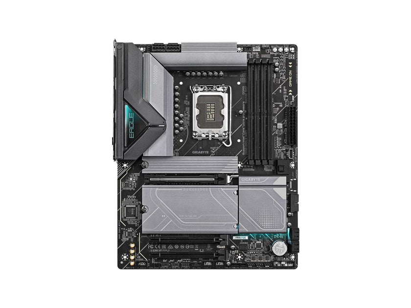 GIGABYTE Z890 EAGLE WIFI7 Ultra Core (Series 2) LGA 1851, ATX, DDR5, 4x M.2, PCIe 5.0, USB4, WIFI7, 2.5GbE LAN, EZ-Latch