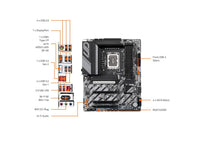 GIGABYTE Z890 UD WIFI6E Ultra Core (Series 2) LGA 1851, ATX, DDR5, 3x M.2, PCIe 5.0, Front USB Type-C, WIFI6E, 2.5GbE LAN, EZ-Latch