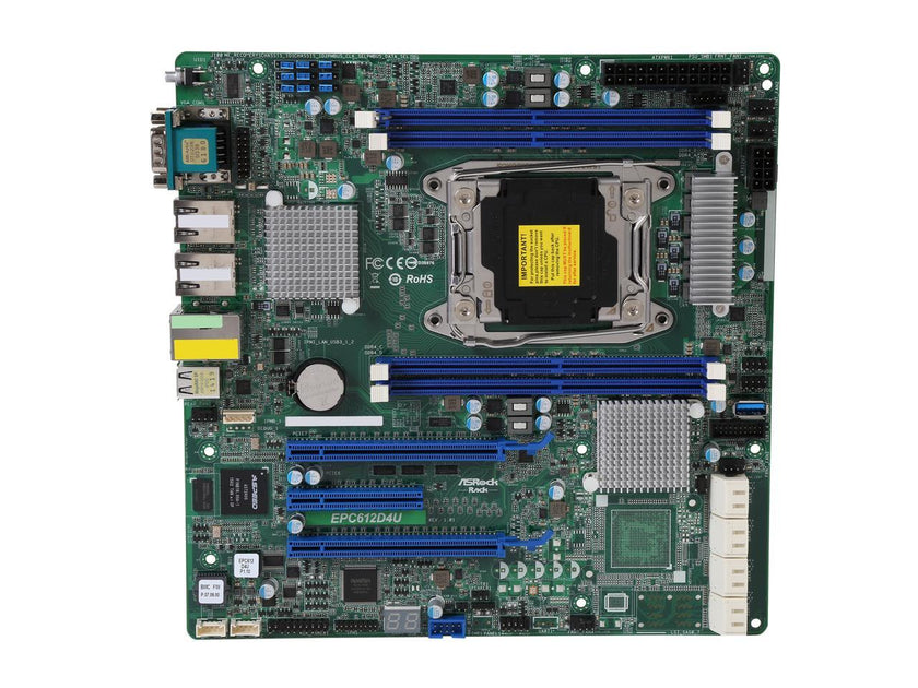 ASRock Rack EPC612D4U uATX Server Motherboard LGA 2011 R3 Intel C612