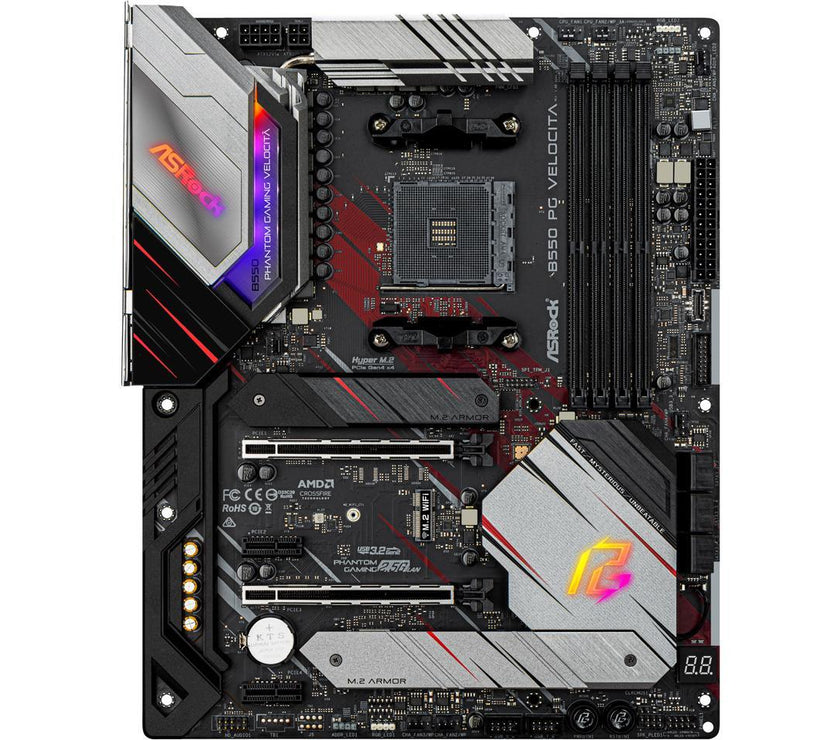 ASRock Phantom Gaming B550 PG VELOCITA AM4 AMD B550 SATA 6Gb/s ATX AMD Motherboard