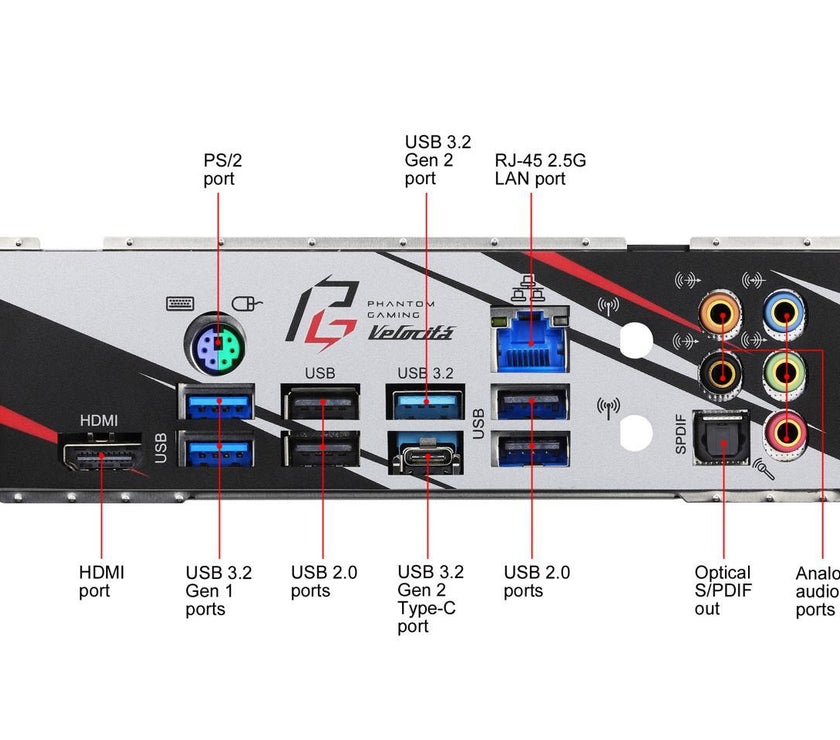 ASRock Phantom Gaming B550 PG VELOCITA AM4 AMD B550 SATA 6Gb/s ATX AMD Motherboard