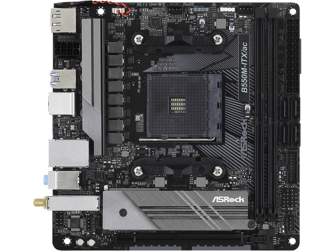 ASRock B550M-ITX/AC AM4 AMD B550 SATA 6Gb/s Mini ITX AMD Motherboard